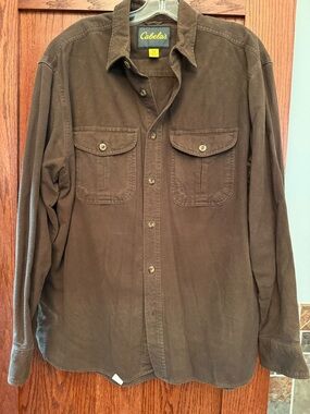 Cabela's Brown Casual Button Down Shirt